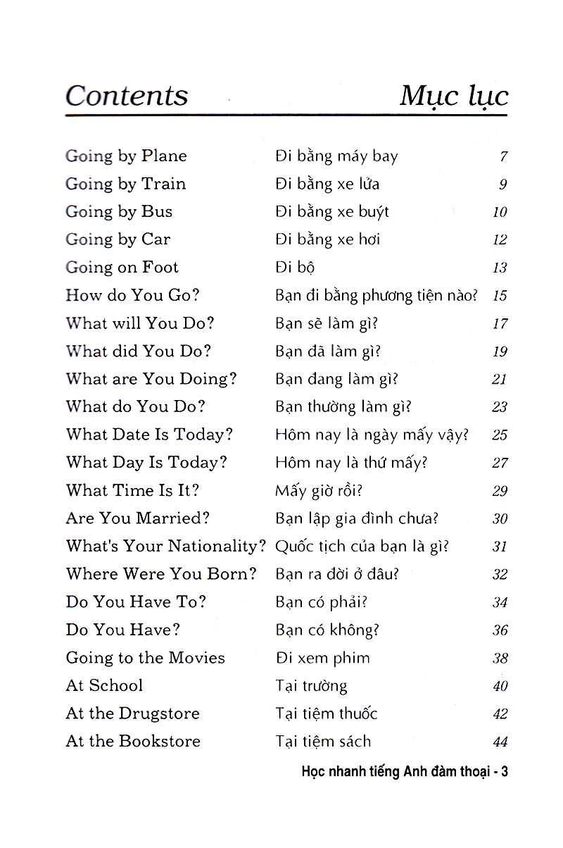 học nhanh tiếng anh đàm thoại - sách bỏ túi - Ảnh 4