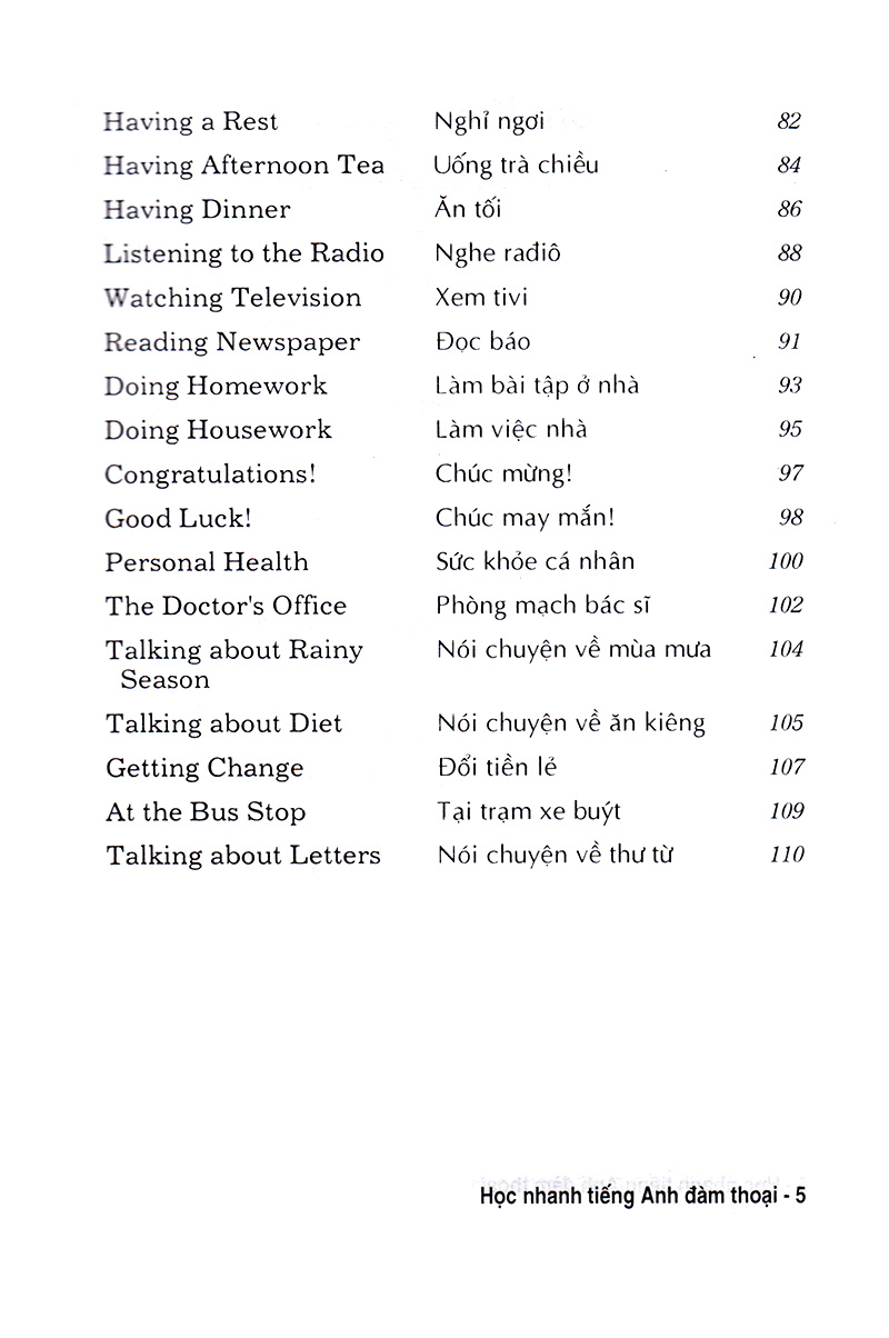 học nhanh tiếng anh đàm thoại - sách bỏ túi - Ảnh 6