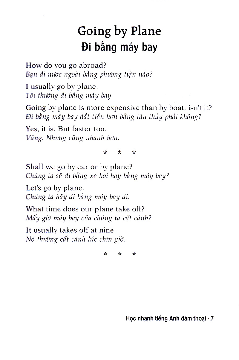 học nhanh tiếng anh đàm thoại - sách bỏ túi - Ảnh 7