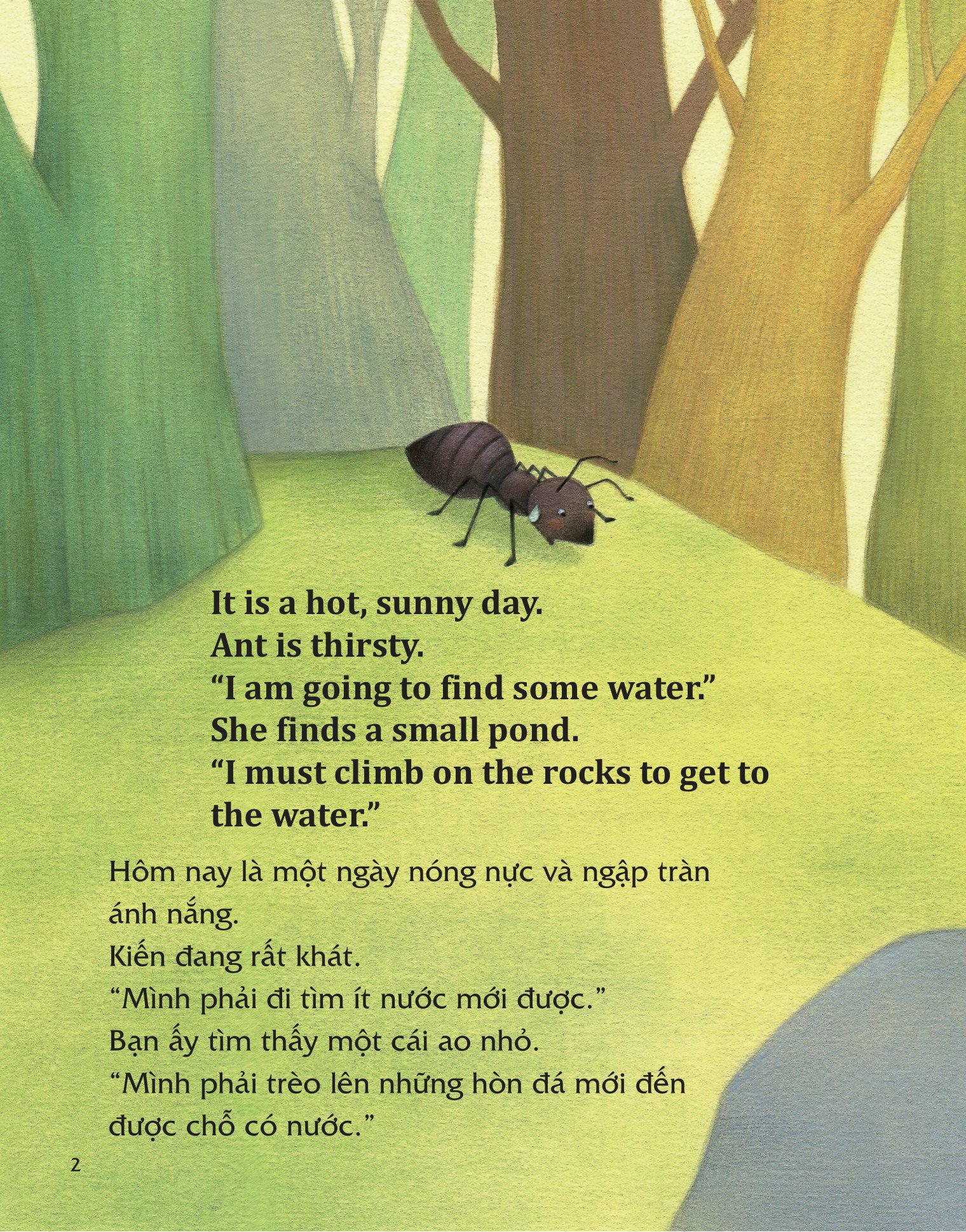 học tiếng anh cùng truyện ngụ ngôn aesop - kiến và bồ câu - the ant and the dove - Ảnh 3