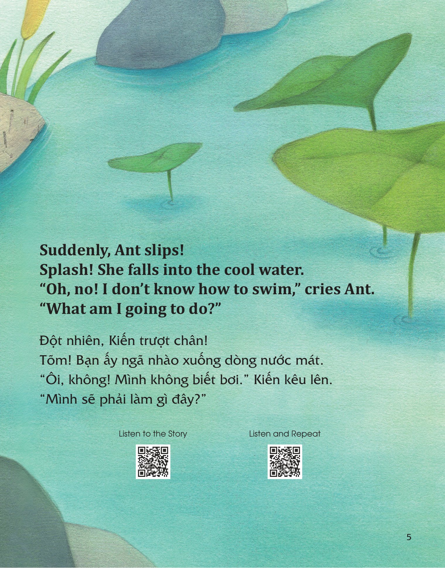 học tiếng anh cùng truyện ngụ ngôn aesop - kiến và bồ câu - the ant and the dove - Ảnh 6