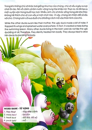 học tiếng anh song ngữ qua truyện cổ tích - vịt con xấu xí - Ảnh 6