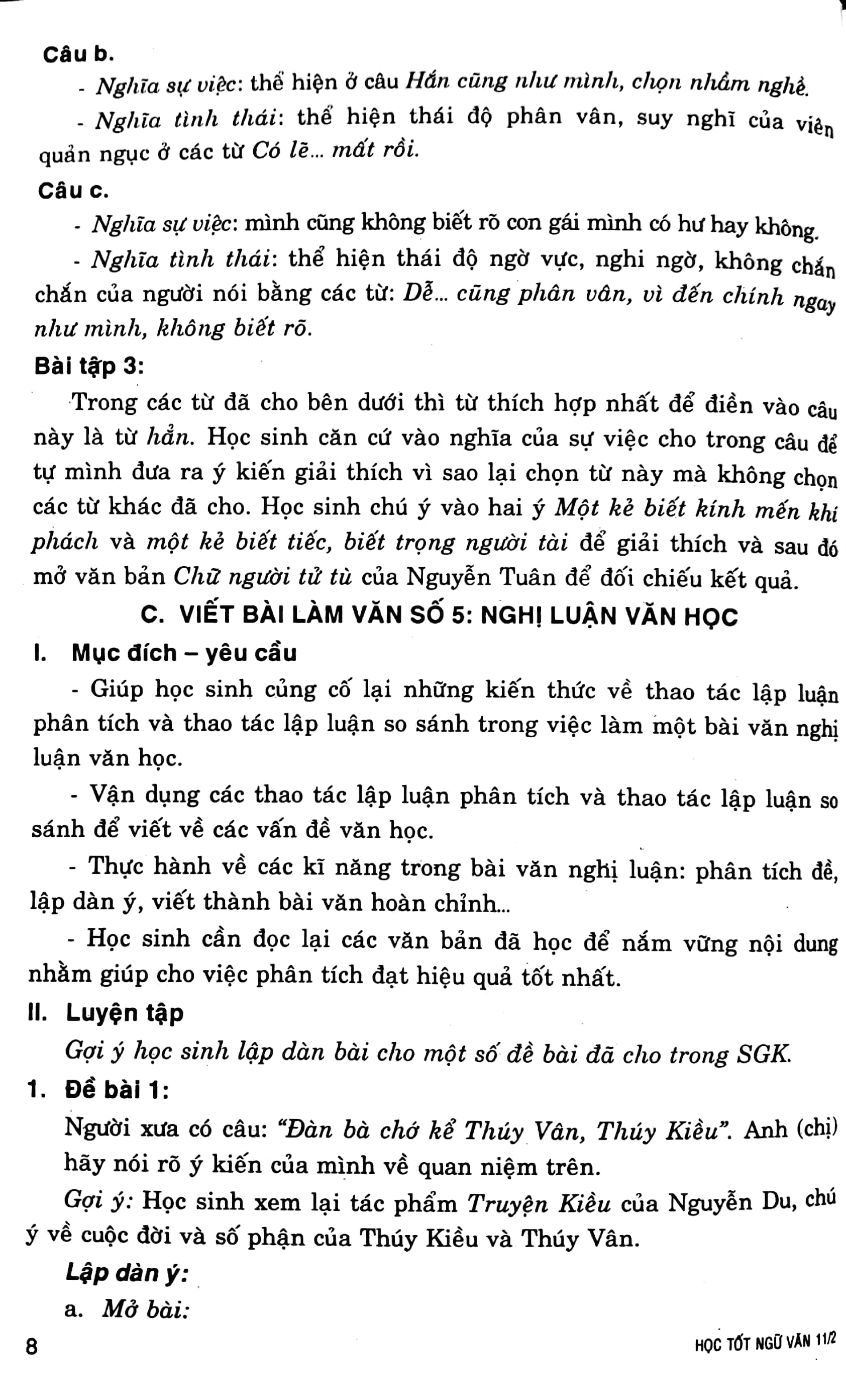 học tốt ngữ văn 11 cơ bản - tập 2 - Ảnh 7