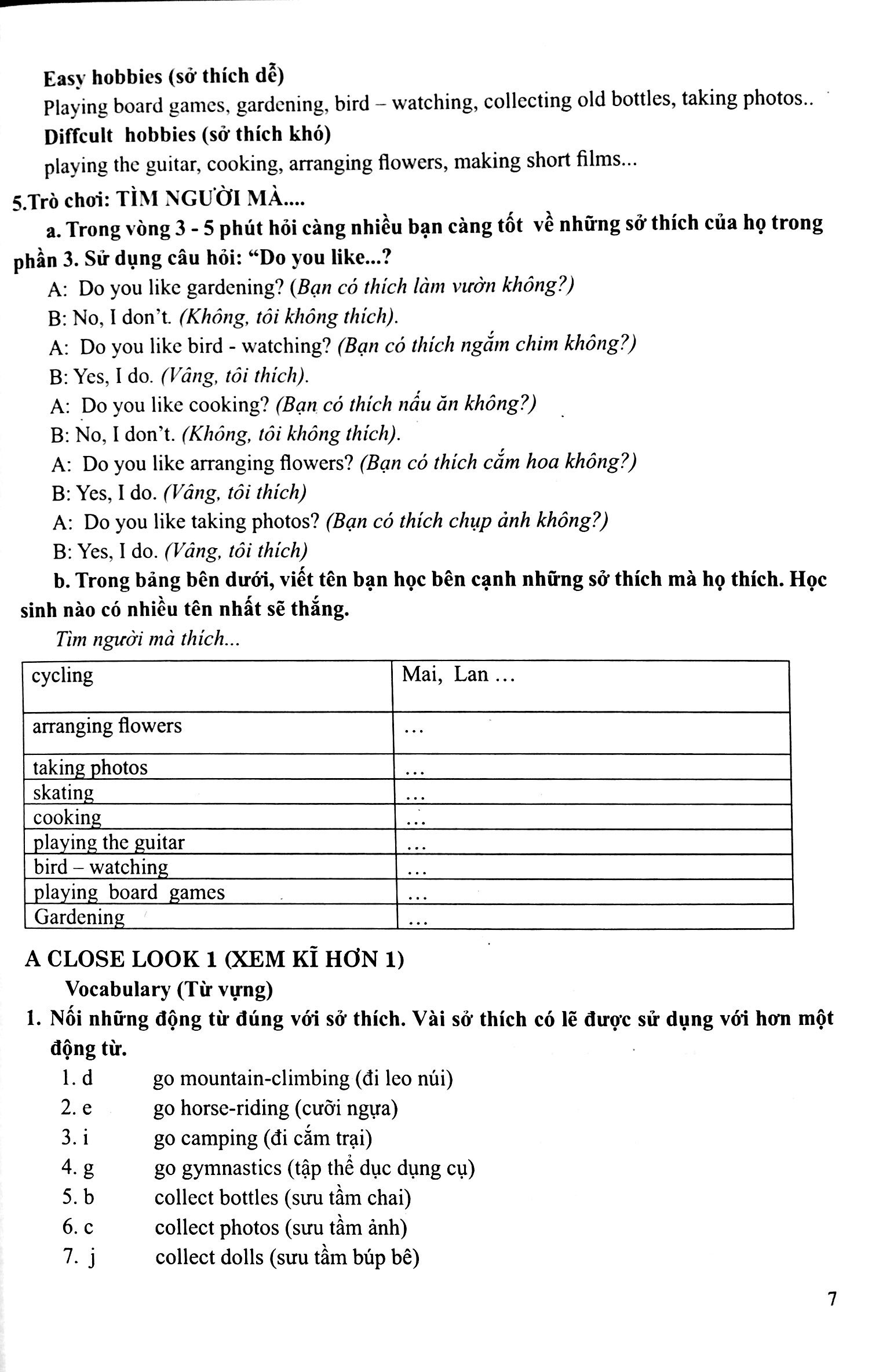 học tốt tiếng anh 7 - Ảnh 14