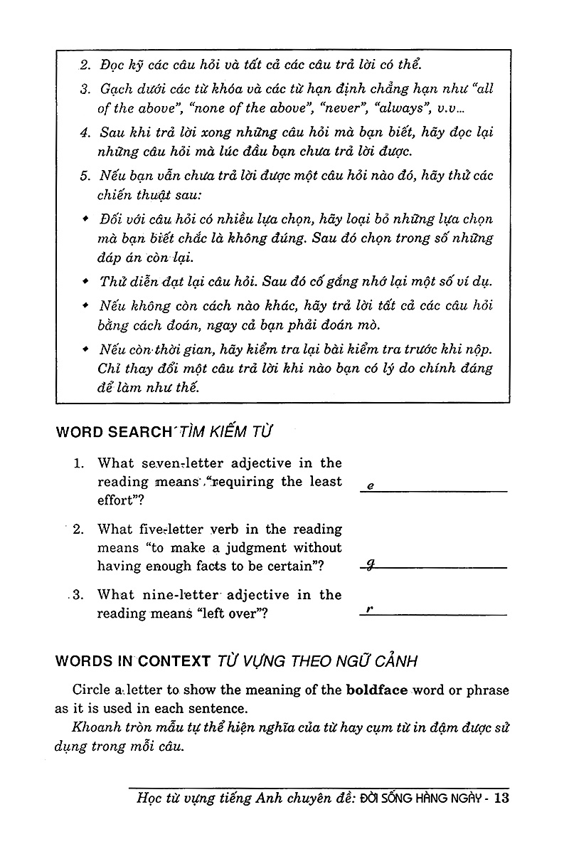 học từ vựng tiếng anh chuyên đề đời sống hằng ngày - Ảnh 10