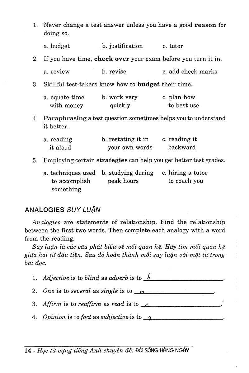 học từ vựng tiếng anh chuyên đề đời sống hằng ngày - Ảnh 11