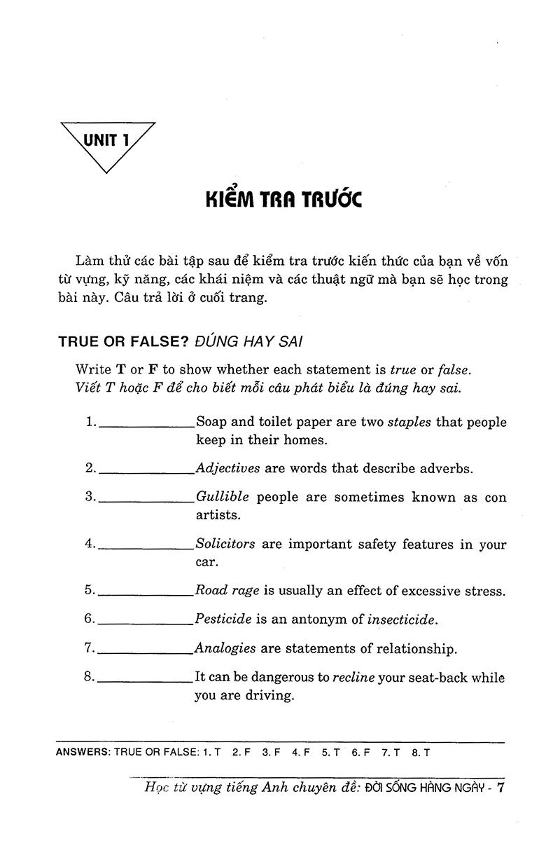 học từ vựng tiếng anh chuyên đề đời sống hằng ngày - Ảnh 4