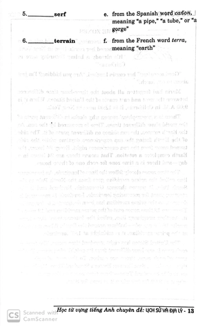 học từ vựng tiềng anh - lịch sử và địa lý - Ảnh 10