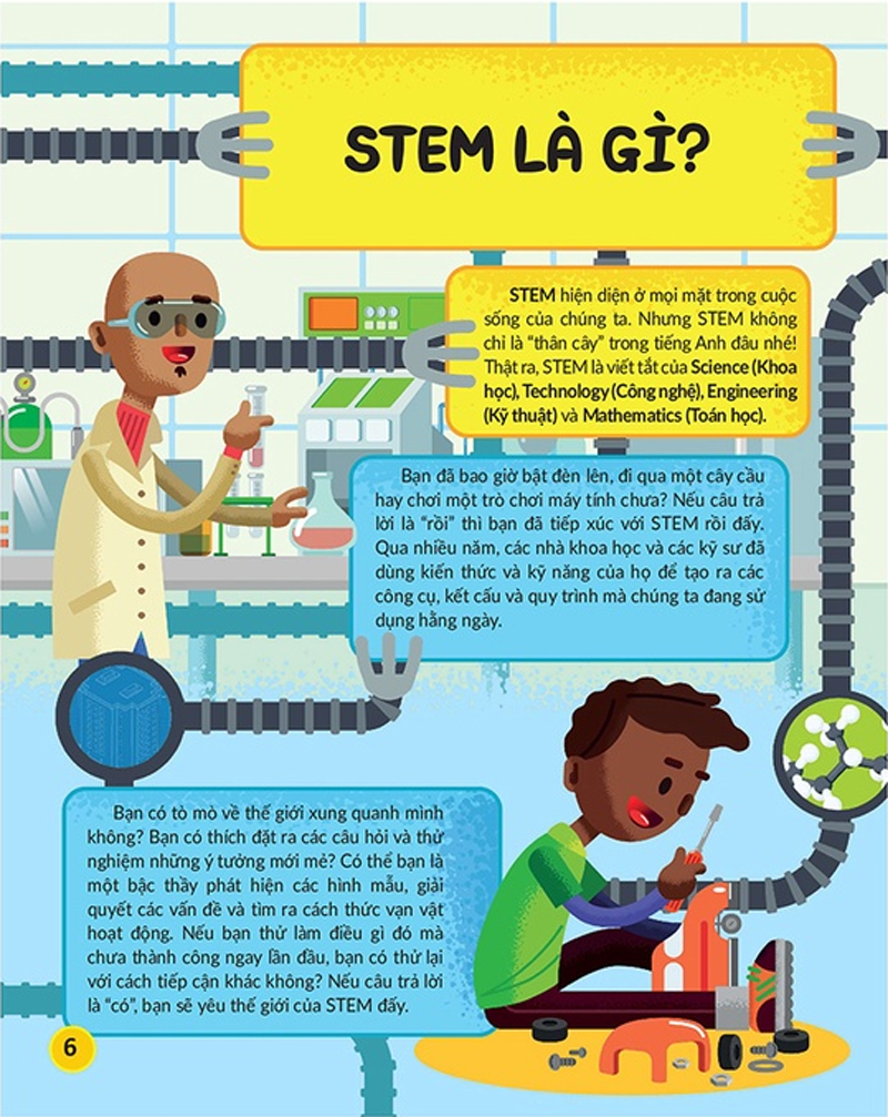 học và thực hành stem đơn giản - kỹ thuật - 60 bài thực hành bổ ích - Ảnh 4