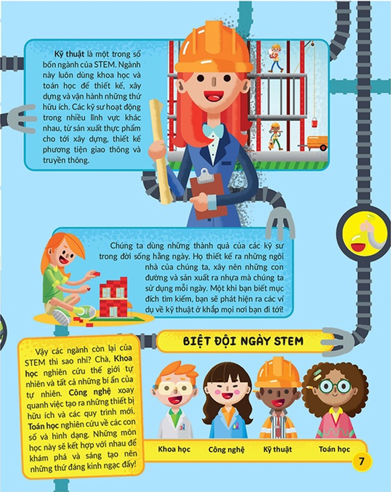 học và thực hành stem đơn giản - kỹ thuật - 60 bài thực hành bổ ích - Ảnh 5