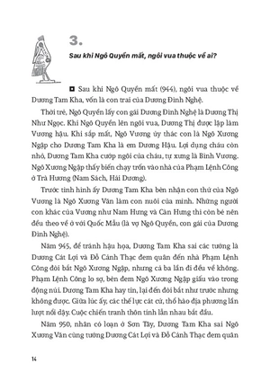 hỏi đáp lịch sử việt nam - tập 2 - nước việt nam dưới đời ngô, đinh, tiền lê, lý, trần, hồ - Ảnh 8