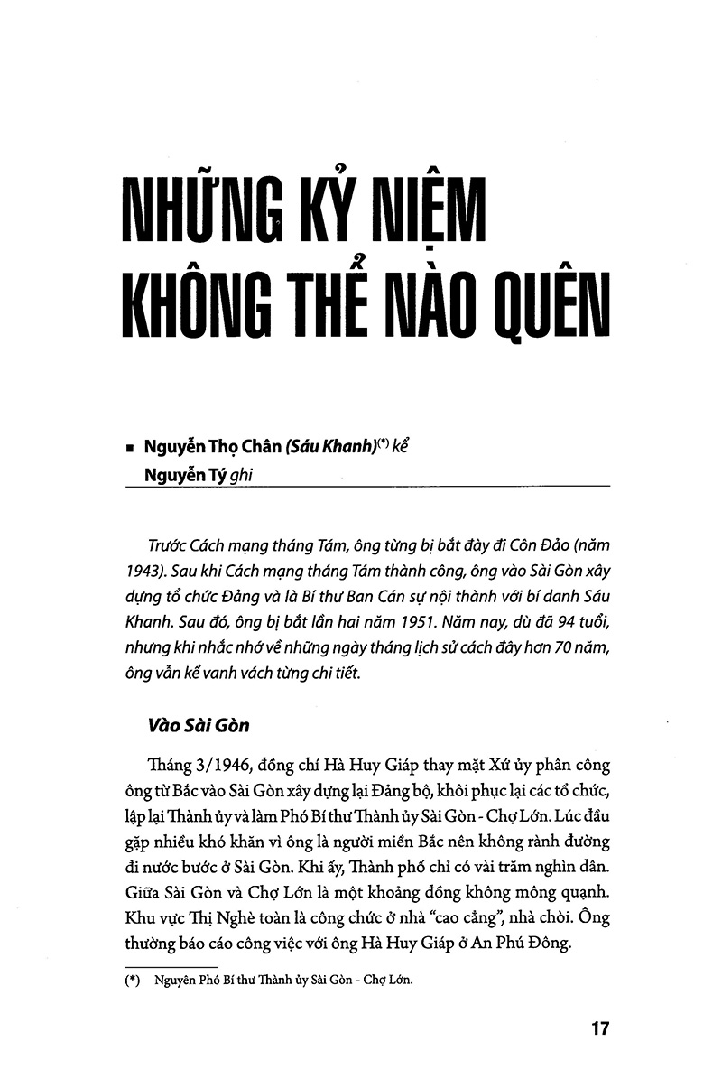 hồi ký căn cứ kháng chiến khu sài gòn - chợ lớn - gia định (1945-1975) - tập 2 - Ảnh 3