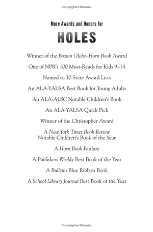 holes (a yearling book) - Ảnh 12