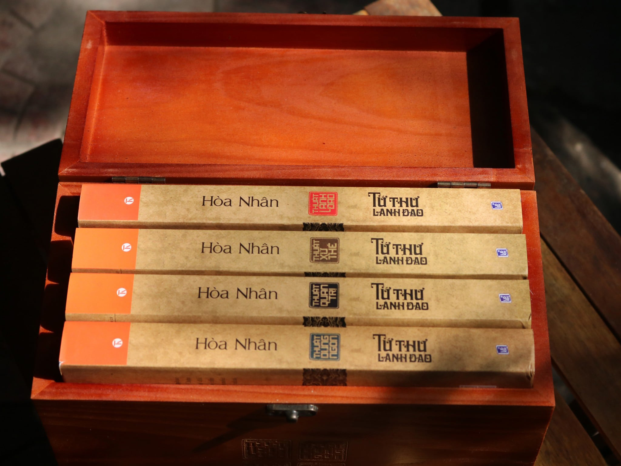 Hộp Gỗ Sách Tứ Thư Lãnh Đạo (Hộp 4 Cuốn) (Tái Bản 2025) - Ảnh 6