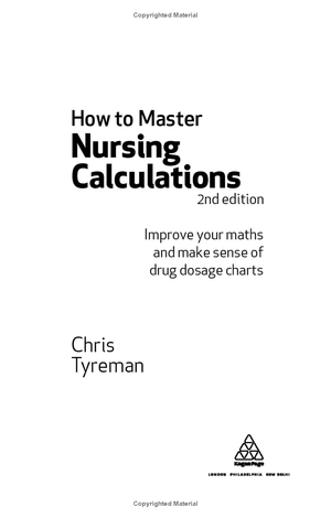 how to master nursing calculations: improve your maths and make sense of drug dosage charts - Ảnh 4