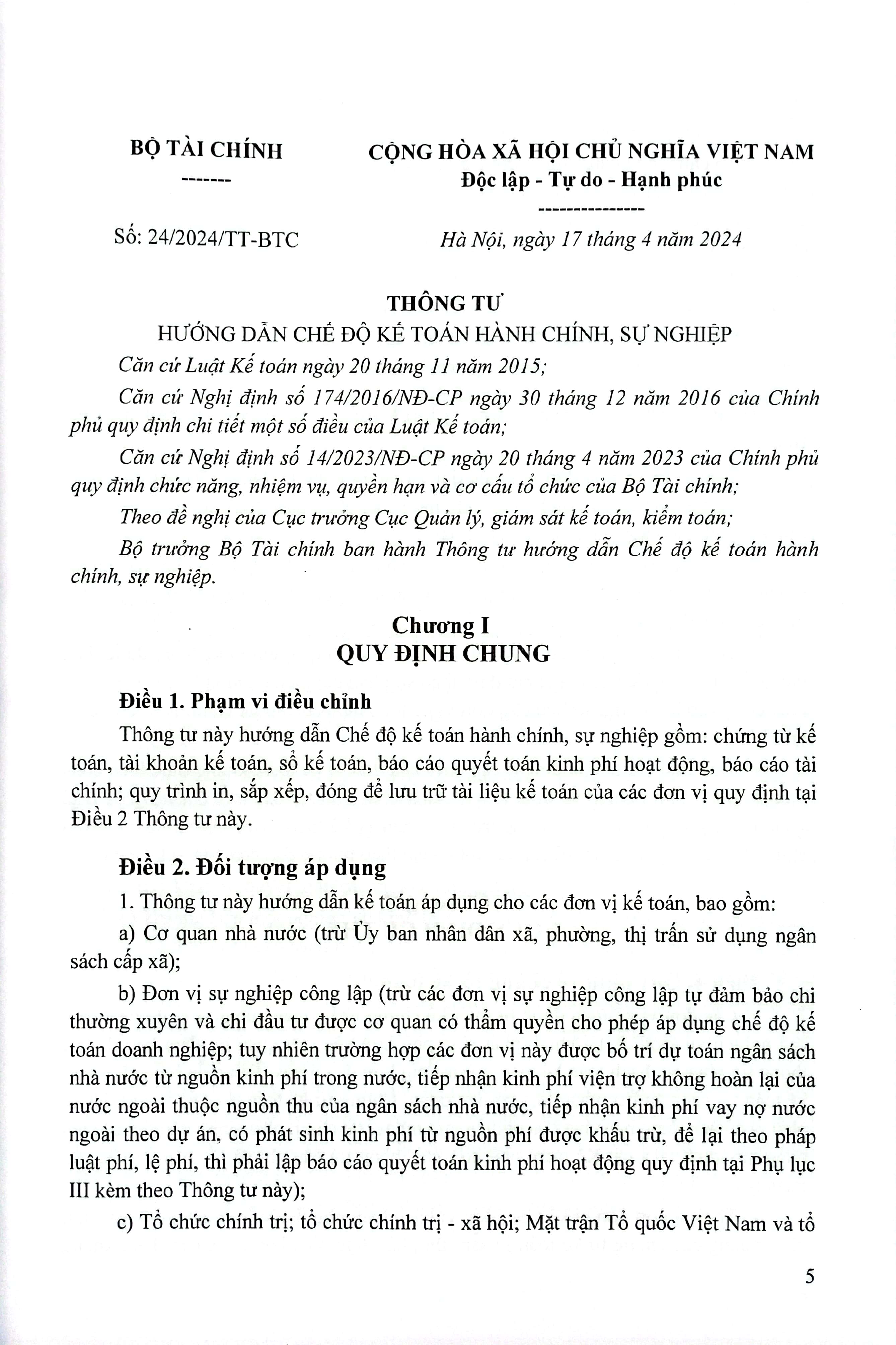 hướng dẫn chế độ kế toán hành chính, sự nghiệp - Ảnh 5