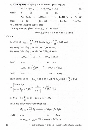 hướng dẫn giải 59 đề thi lớp 9 vào lớp 10 môn hóa học các trường chuyên - lớp chuyên bắc - trung - nam - Ảnh 7