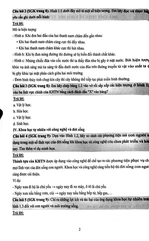 hướng dẫn giải bài tập khoa học tự nhiên 6 (theo bộ sách kết nối tri thức) - Ảnh 6