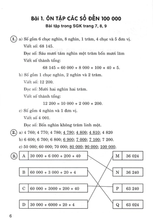 hướng dẫn giải bài tập toán 4 - tập 1 (bám sát sgk chân trời sáng tạo) - Ảnh 7