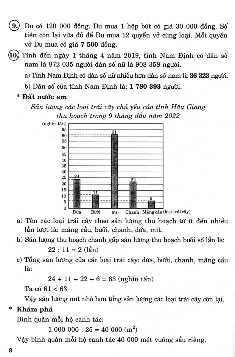 Hướng Dẫn Giải Bài Tập Toán 5 - Tập 1 (Chân Trời) - Ảnh 8