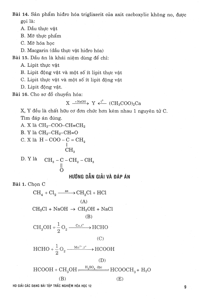hướng dẫn giải các dạng bài tập trắc nghiệm hoá học 12 - Ảnh 7