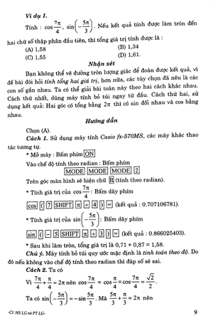 hướng dẫn giải các dạng bài tập trắc nghiệm - tự luận đại số và giải tích 11 - Ảnh 6