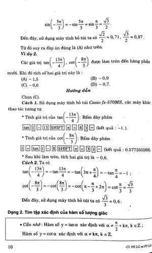 hướng dẫn giải các dạng bài tập trắc nghiệm - tự luận đại số và giải tích 11 - Ảnh 7