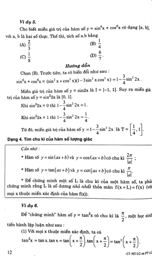 hướng dẫn giải các dạng bài tập trắc nghiệm - tự luận đại số và giải tích 11 - Ảnh 9