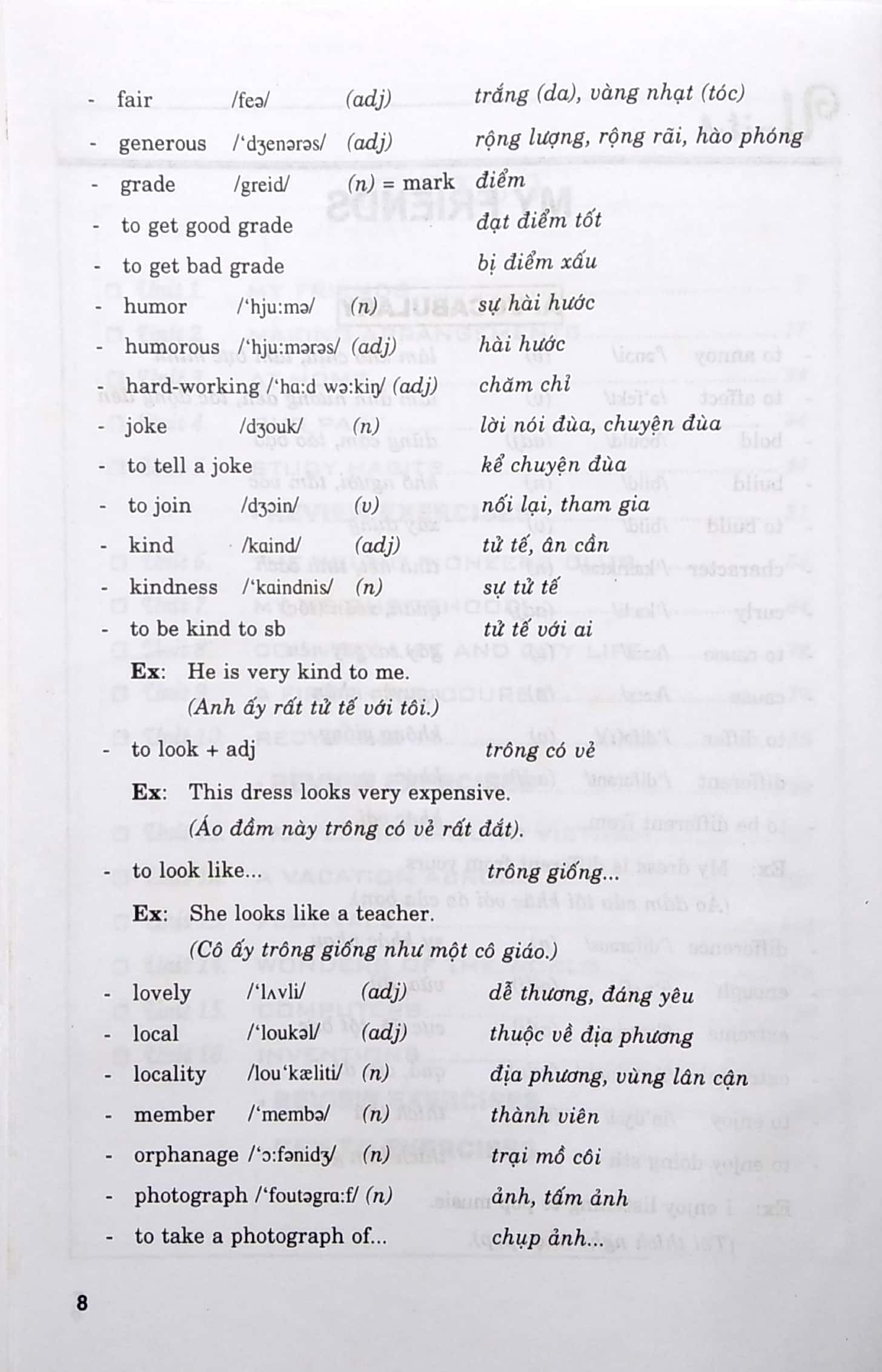 hướng dẫn học làm bài tiếng anh 8 - Ảnh 6