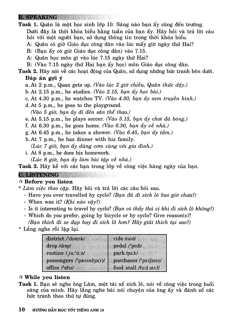 hướng dẫn học tốt tiếng anh 10 (tái bản 2018) - Ảnh 10