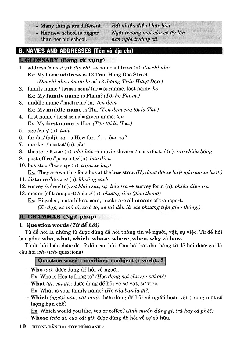 hướng dẫn học tốt tiếng anh 7 - Ảnh 9