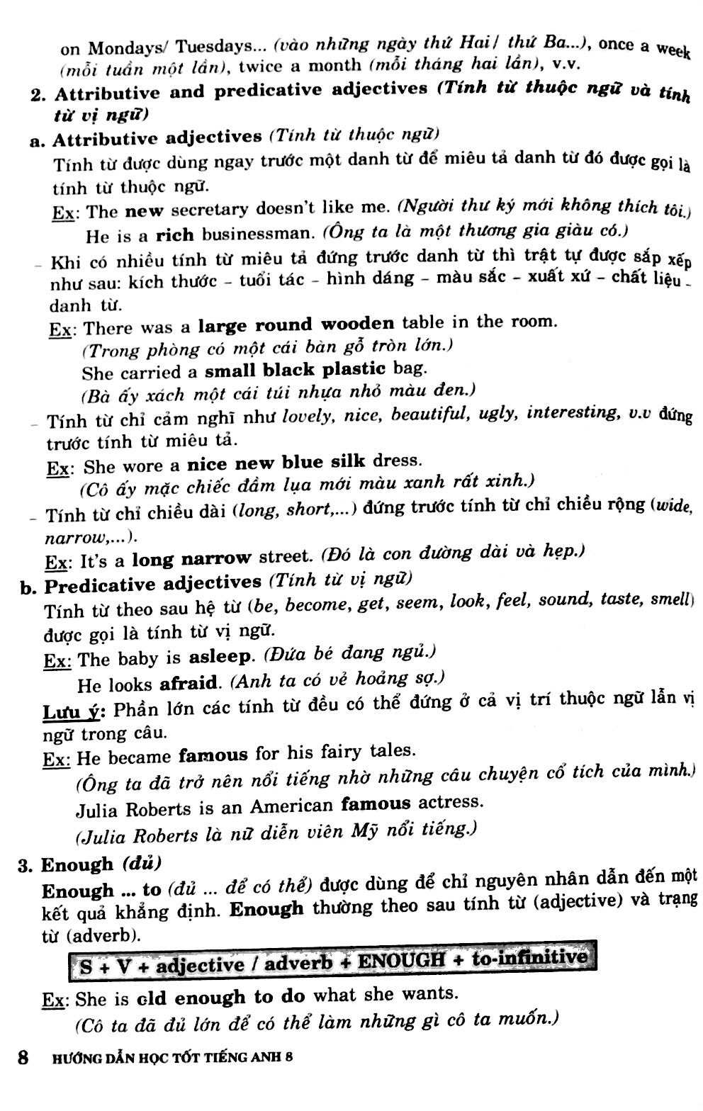 hướng dẫn học tốt tiếng anh 8 (tái bản 2018) - Ảnh 7