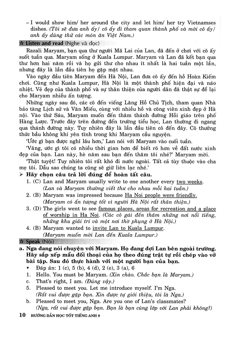 hướng dẫn học tốt tiếng anh 9 - Ảnh 10