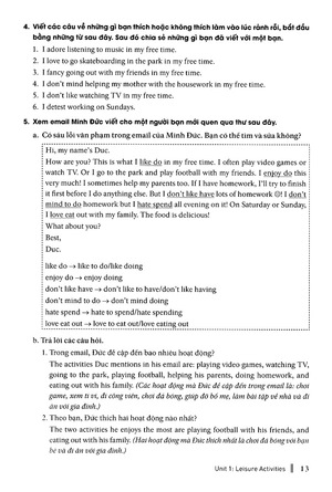 hướng dẫn học tốt tiếng anh lớp 8 - theo chương trình mới của bộ gd và đào tạo (tái bản 2018) - Ảnh 12