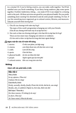 hướng dẫn học tốt tiếng anh lớp 8 - theo chương trình mới của bộ gd và đào tạo (tái bản 2018) - Ảnh 17