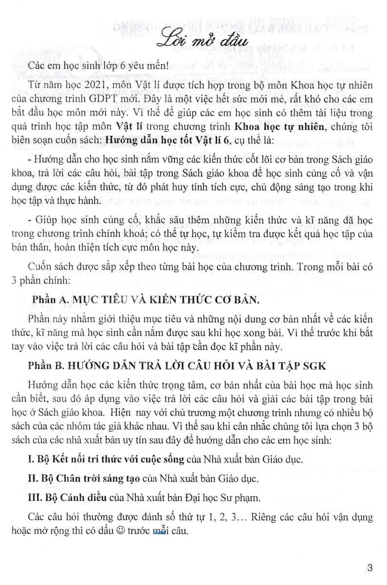 hướng dẫn học tốt vật lí 6 (theo chương trình giáo dục phổ thông mới - định hướng phát triển năng lực) - Ảnh 3