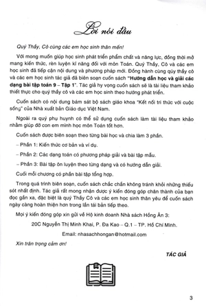 hướng dẫn học và giải các dạng bài tập toán 9 - tập 1 (bám sát sgk kết nối tri thức với cuộc sống) - Ảnh 3