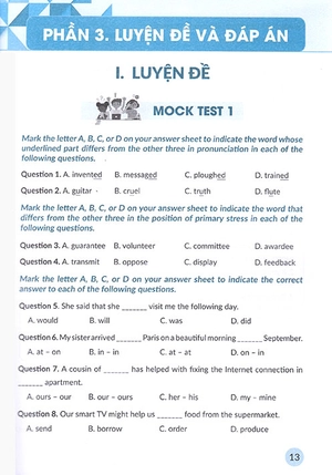 hướng dẫn luyện thi vào 10 - môn tiếng anh - Ảnh 6