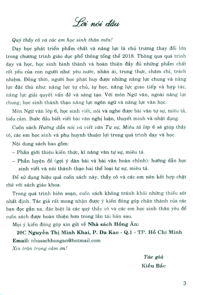 hướng dẫn nói và viết văn tự sự miêu tả lớp 6 - Ảnh 4