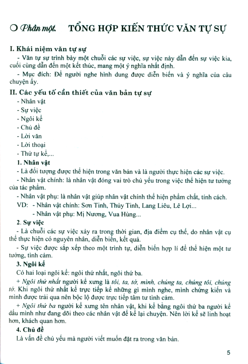 hướng dẫn nói và viết văn tự sự miêu tả lớp 6 - Ảnh 5