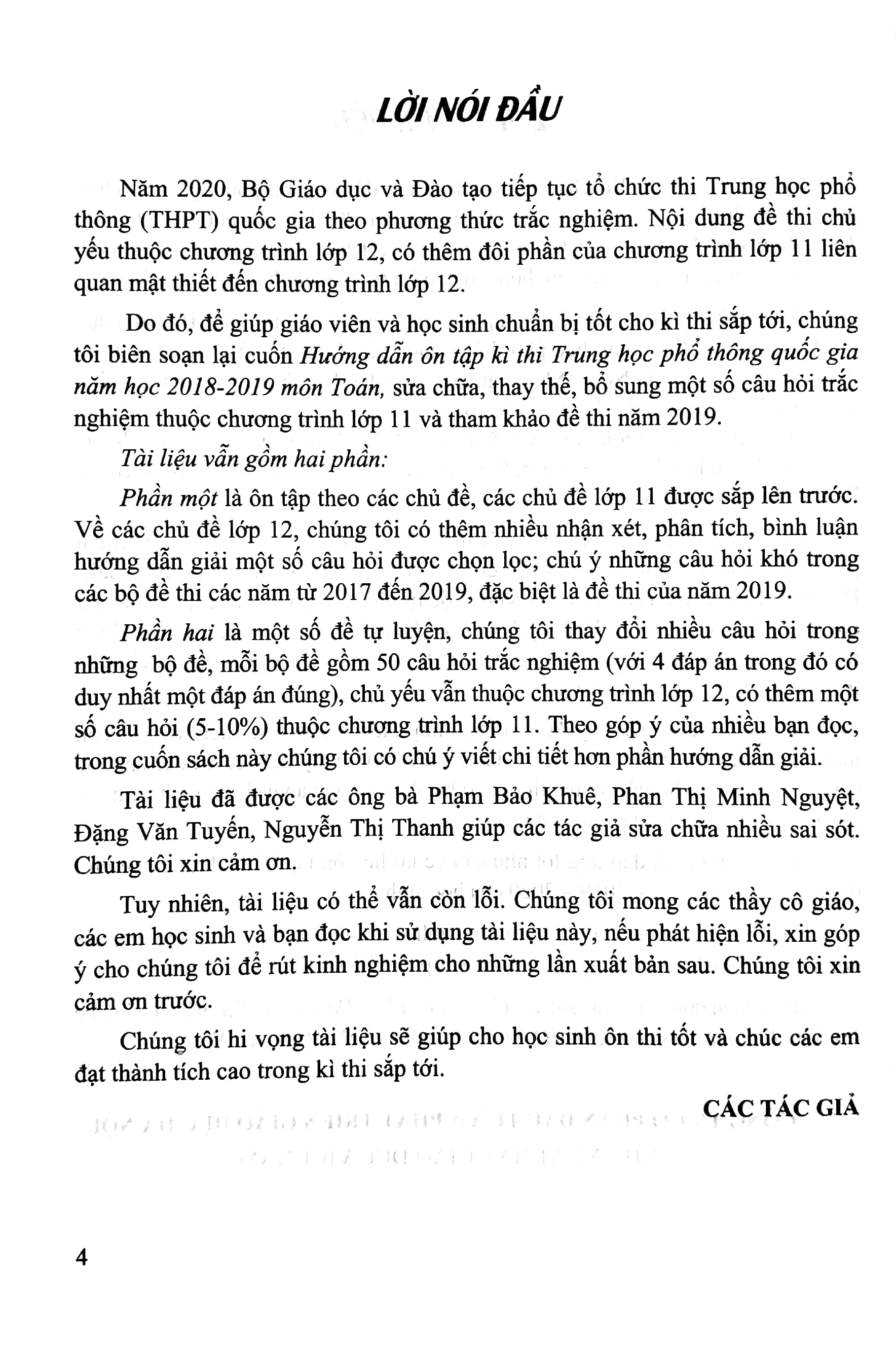 hướng dẫn ôn tập kì thi thpt quốc gia năm học 2019 - 2020 môn toán - Ảnh 3