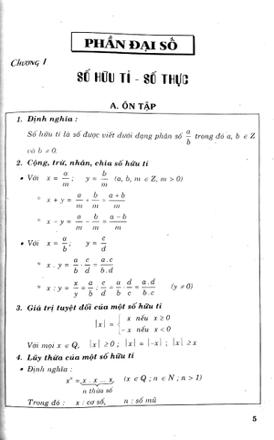 hướng dẫn ôn tập & làm bài kiểm tra toán 7 - Ảnh 5