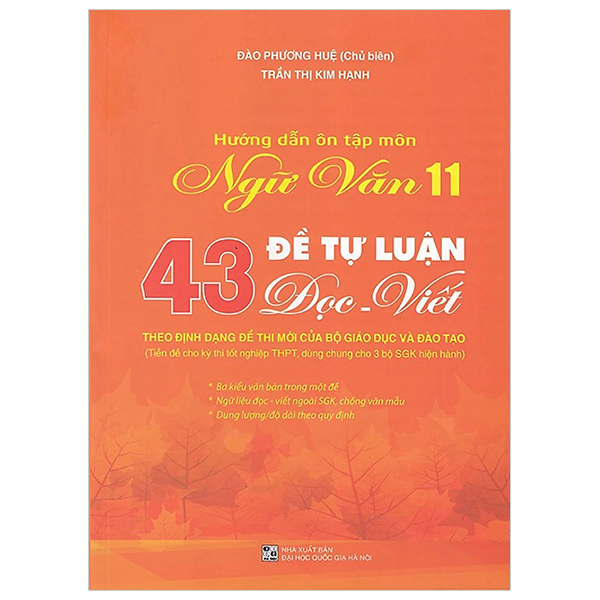 hướng dẫn ôn tập ngữ văn 11 - 43 đề tự luận đọc viết