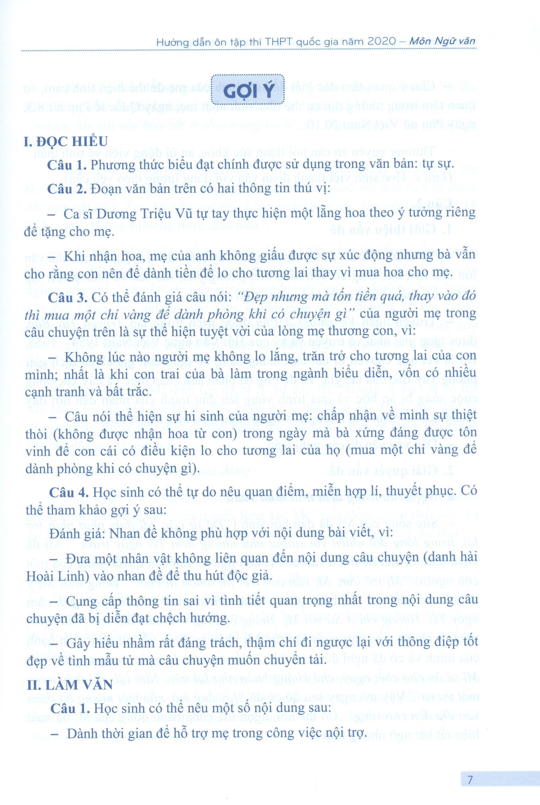 hướng dẫn ôn tập thi thpt quốc gia năm 2020 môn ngữ văn - Ảnh 7