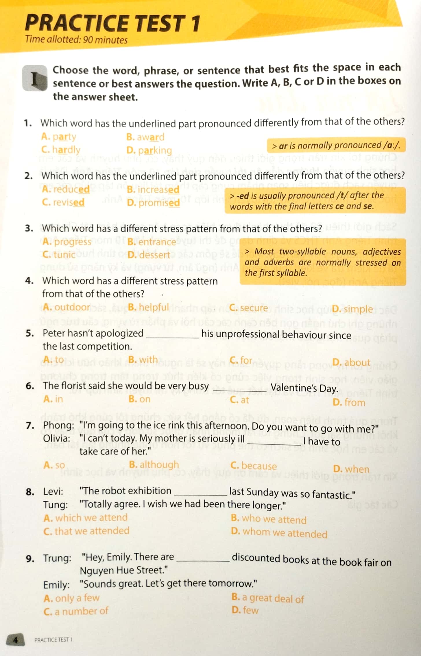 hướng dẫn ôn thi tuyển sinh lớp 10 - môn tiếng anh - Ảnh 5