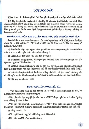 hướng dẫn ôn thi tuyển sinh vào lớp 10 môn ngữ văn (theo chương trình 2018) - Ảnh 3
