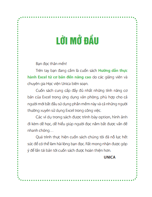 Hướng Dẫn Thực Hành Excel Từ Cơ Bản Đến Nâng Cao - Ảnh 6