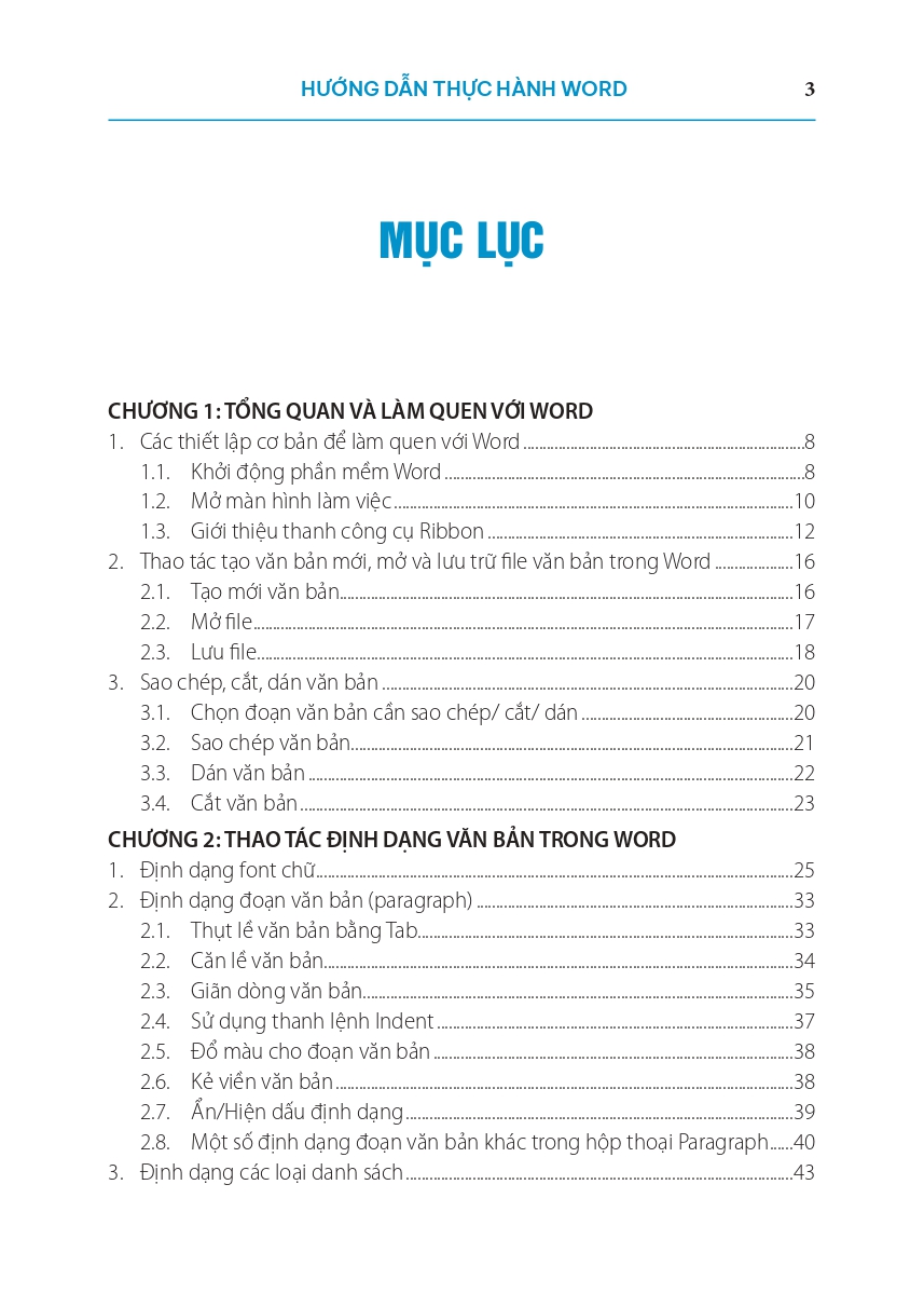 Hướng Dẫn Thực Hành Word Từ Cơ Bản Đến Nâng Cao - Ảnh 8