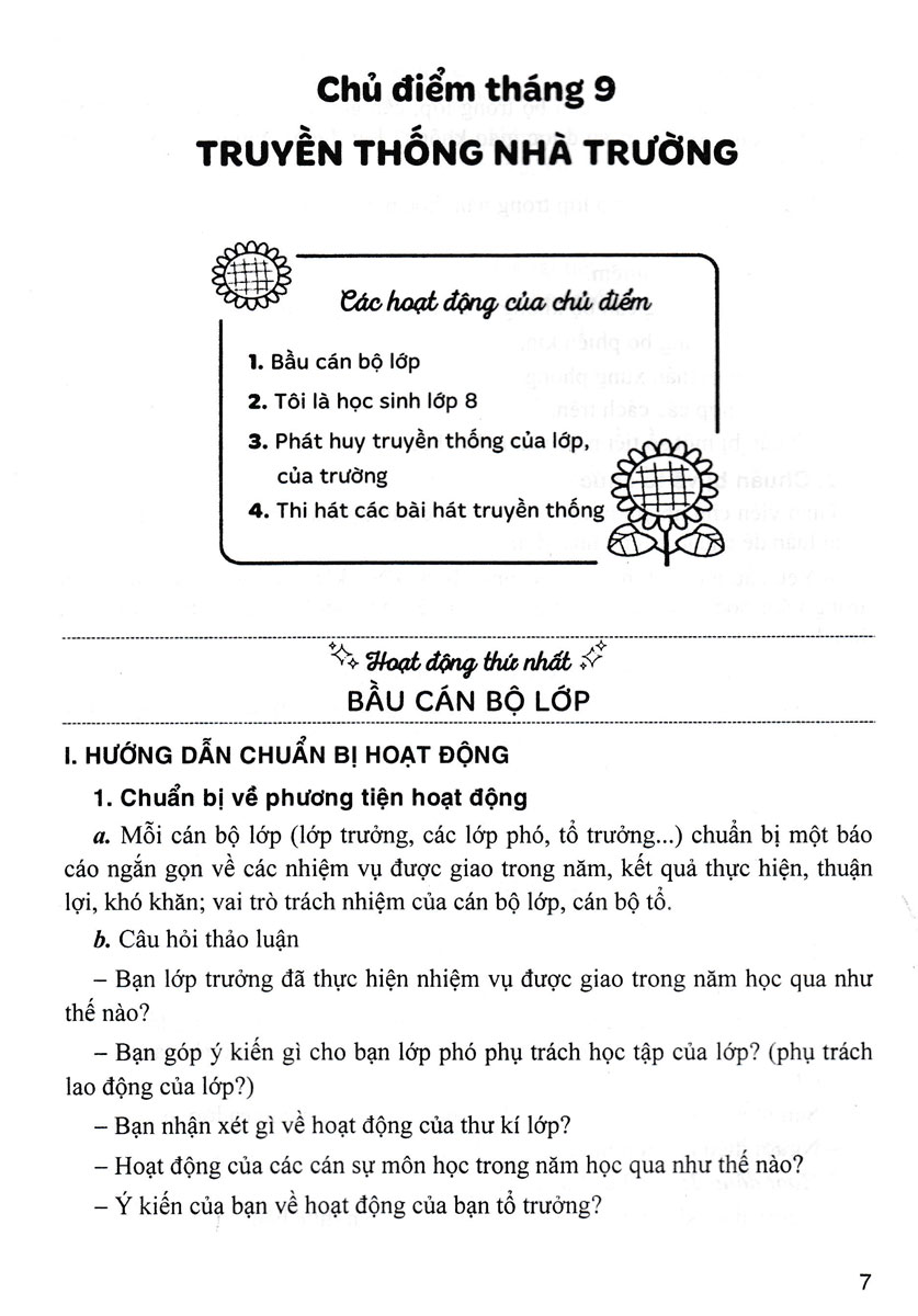 hướng dẫn thực hiện hoạt động giáo dục ngoài giờ lên lớp - lớp 8 (dùng chung cho các bộ sgk hiện hành) - Ảnh 8