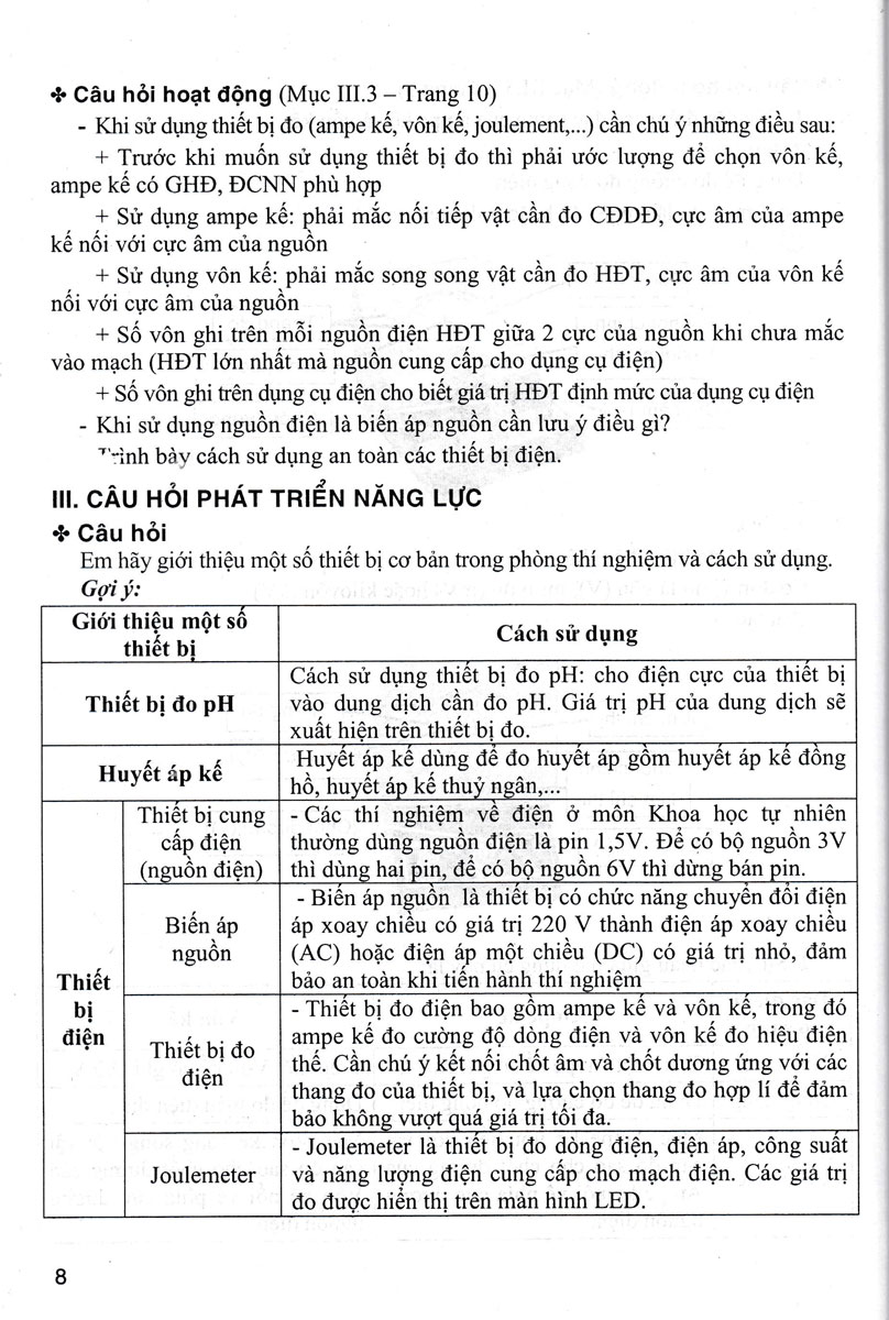 Hướng Dẫn Trả Lời Câu Hỏi Khoa Học Tự Nhiên 8 - Ảnh 6